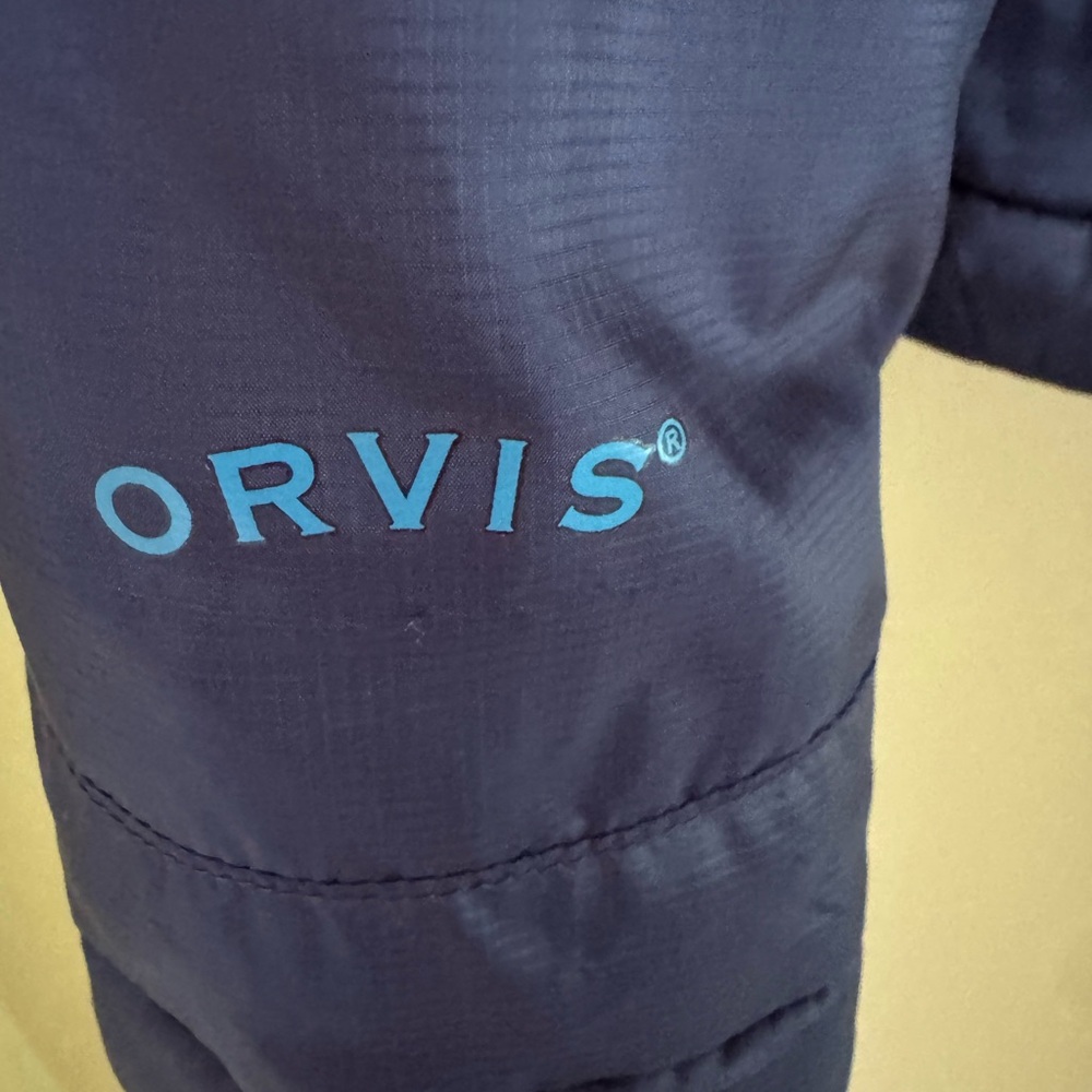 Orvis Trout Bum Blue/Teal Women's Puffer Jacket Size Medium GUC - Picture 3 of 6